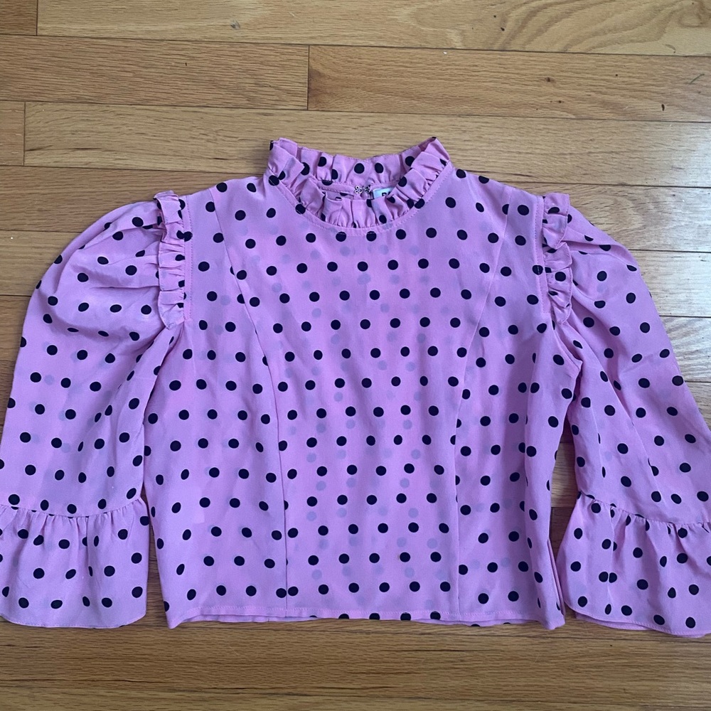 Batsheva Polka Dot Top